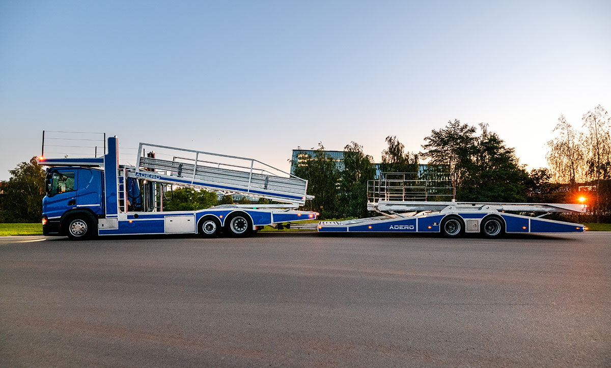 1 camion porte-voitures pae jour et 18 mois d'expérience en fabrication 